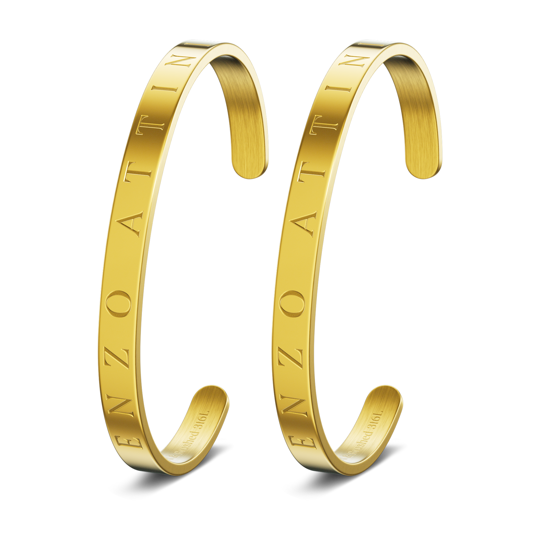 Byzylykë Çifti – 2 Byzylykë minimalist / Gold - Enzo Attini