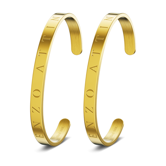 Byzylykë Çifti – 2 Byzylykë minimalist / Gold