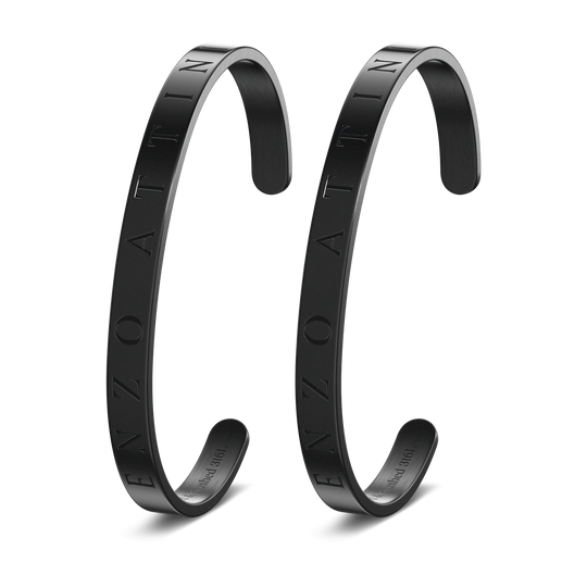 Byzylykë Çifti – 2 Byzylykë minimalist / Black