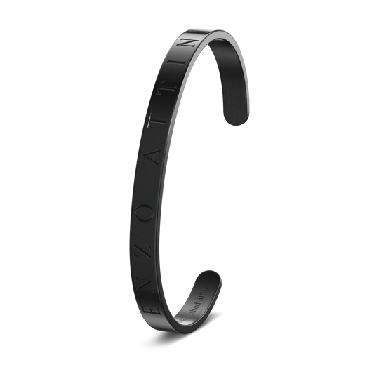 "Byzylykë Çifti – 2 Byzylykë minimalist / Silver + Black"