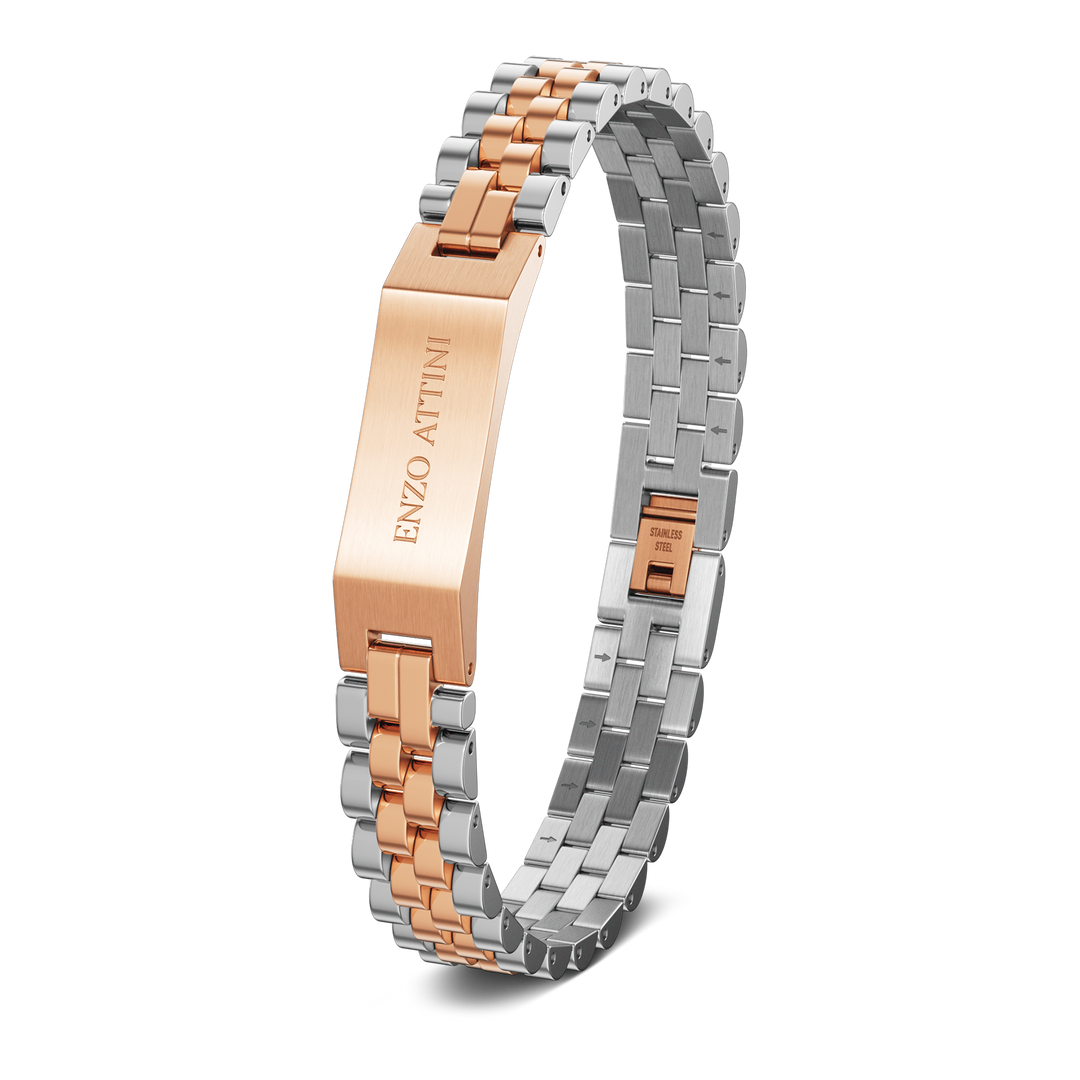 Romeo e Giulietta  - President Bracelet / Color Silver & Rose Gold