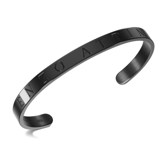 "Byzylykë Çifti – 2 Byzylykë minimalist / Silver + Black"