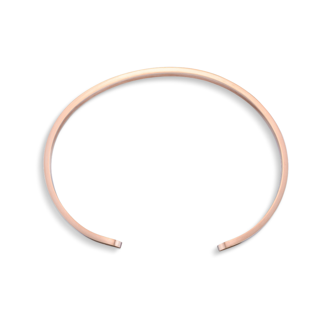 "Byzylykë Çifti – 2 Byzylyk minimalist / Silver + Rose Gold"