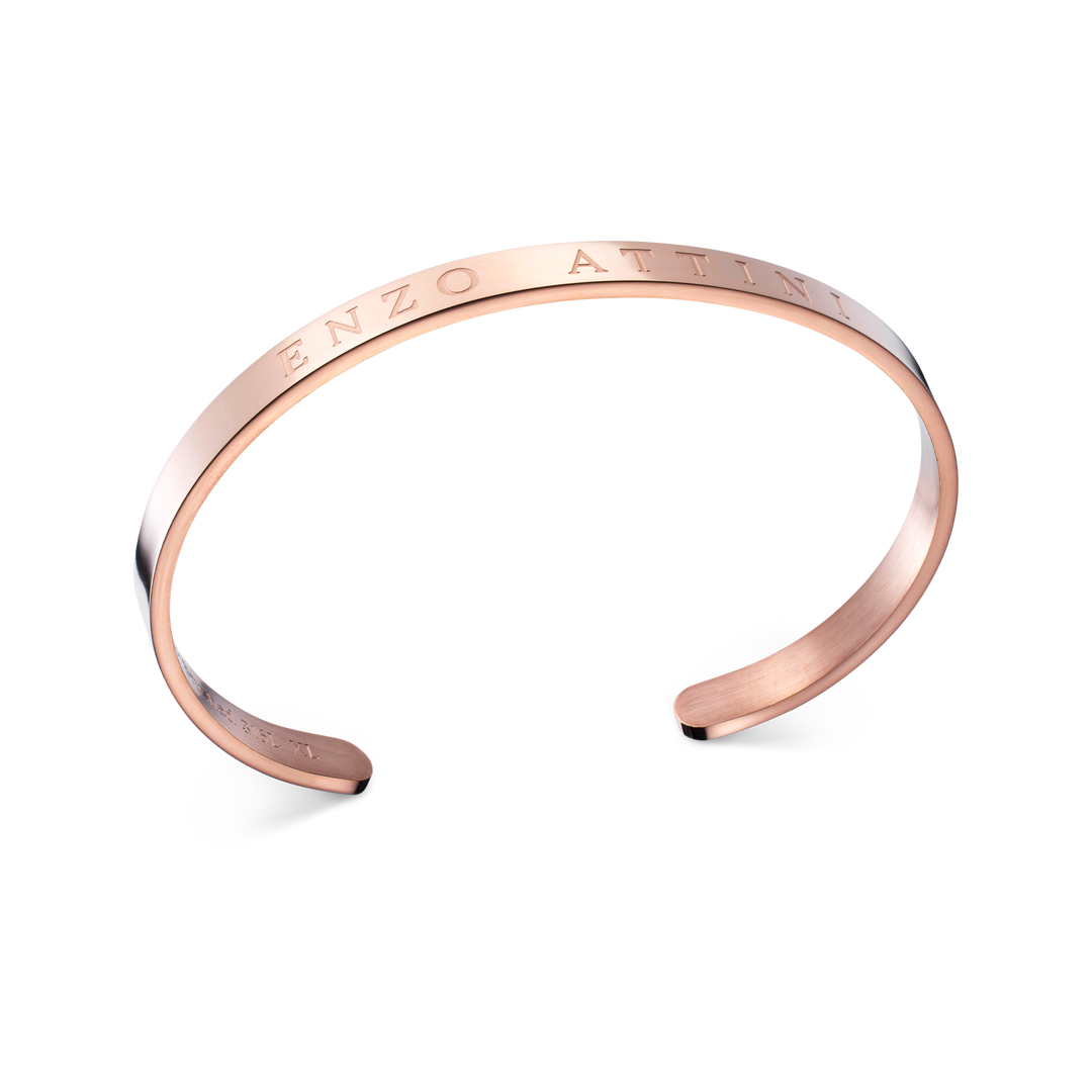 "Byzylykë Çifti – 2 Byzylyk minimalist / Silver + Rose Gold"