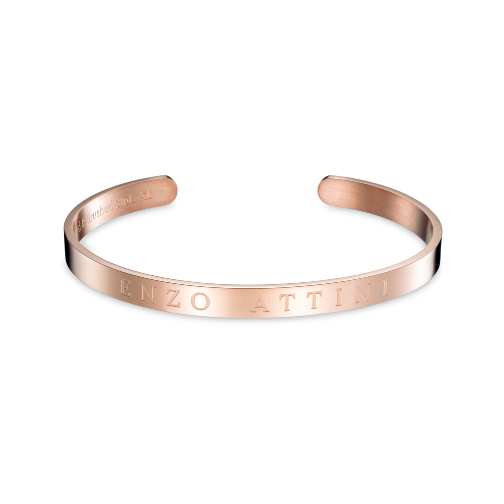 "Byzylykë Çifti – 2 Byzylyk minimalist / Silver + Rose Gold"