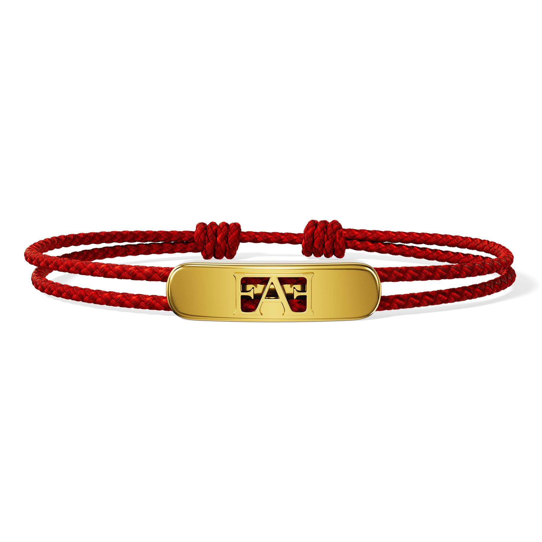 Byzylyk unisex Enzo Attini modeli Movement Cord në ngjyrë të kuqe me detaje metalike, përballë