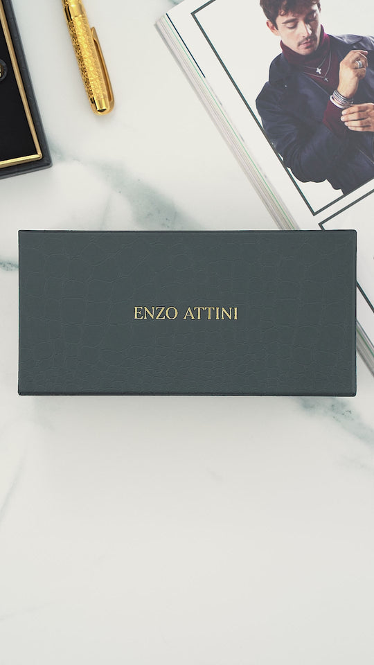 Syze Enzo Attini - Piazza del Duomo / Light Brown + Dark Black Lens - Për meshkuj
