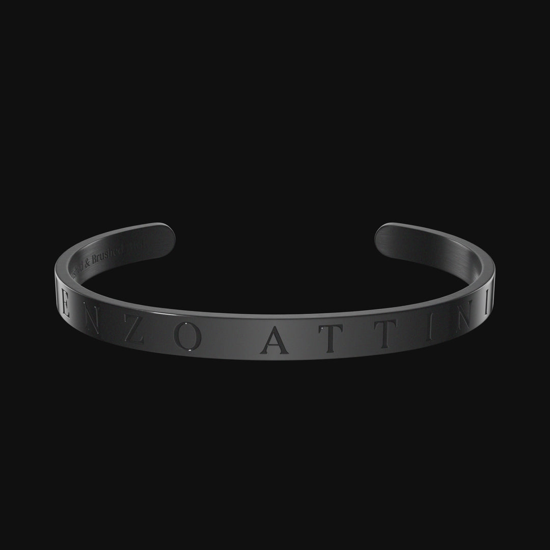 Il Ponte di Rialto - Minimalist Bracelet / Color Black.