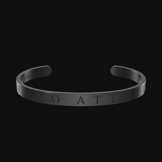 Il Ponte di Rialto - Minimalist Bracelet / Color Black.