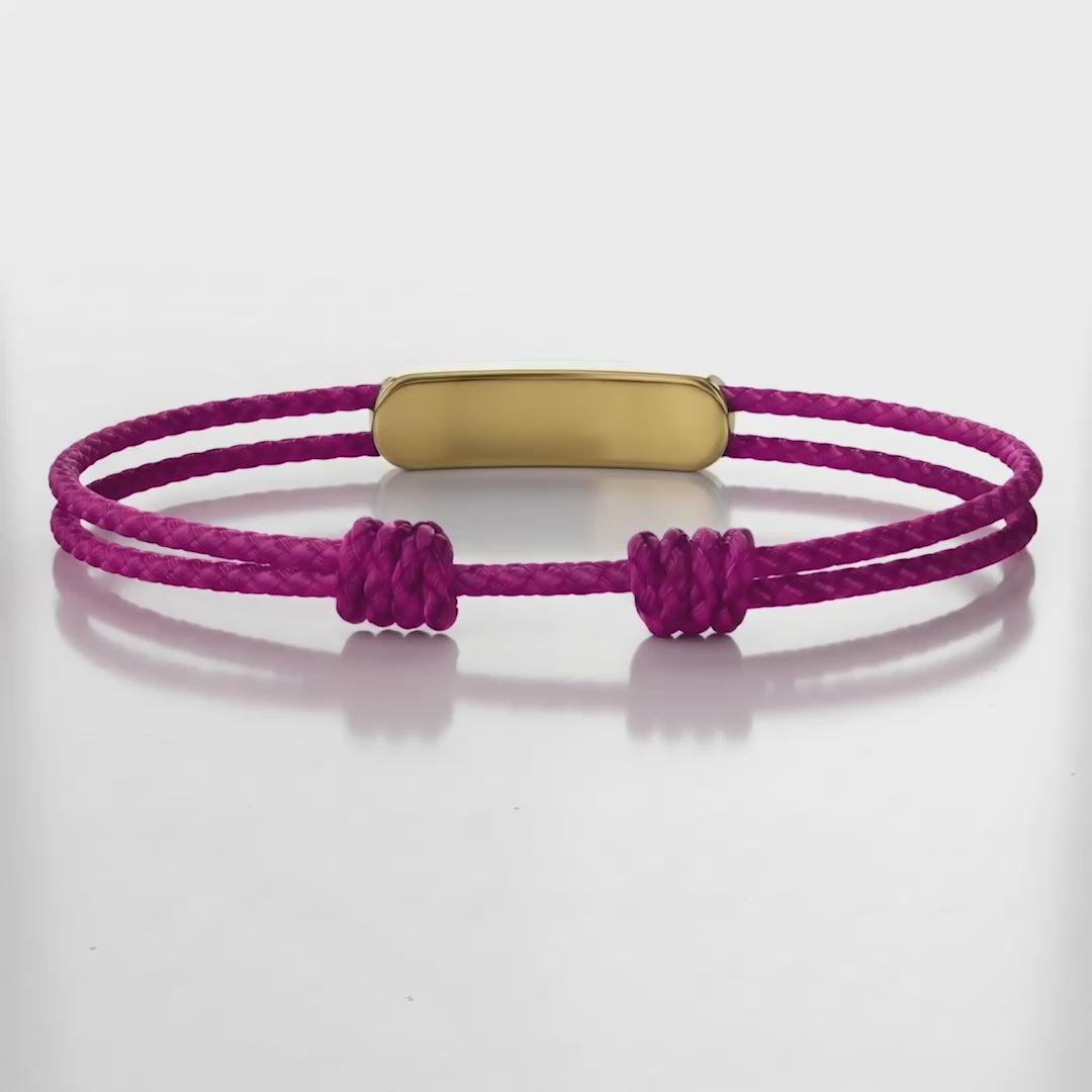 Movement Cord Bracelet / Purple Color, Byzylyk.