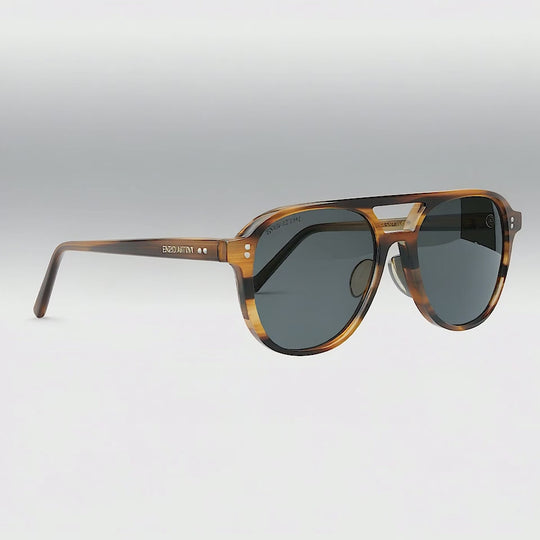 Syze Enzo Attini - Piazza del Duomo / Light Brown + Dark Black Lens. Për femra