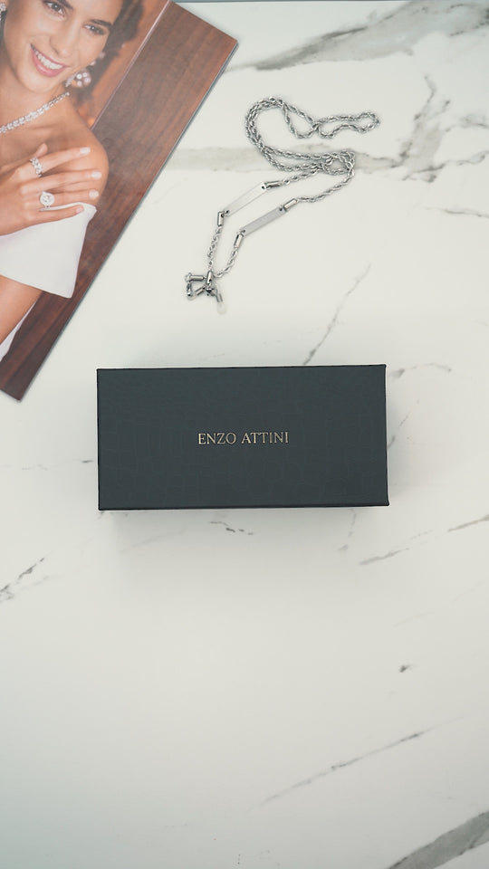 Syze Enzo Attini - Big Ben / White + Black Lens. Për femra