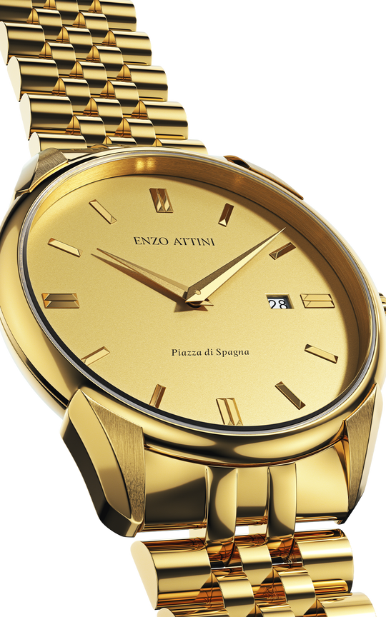 Piazza di Spagna, Roma - President Bracelet / Swiss Movement.