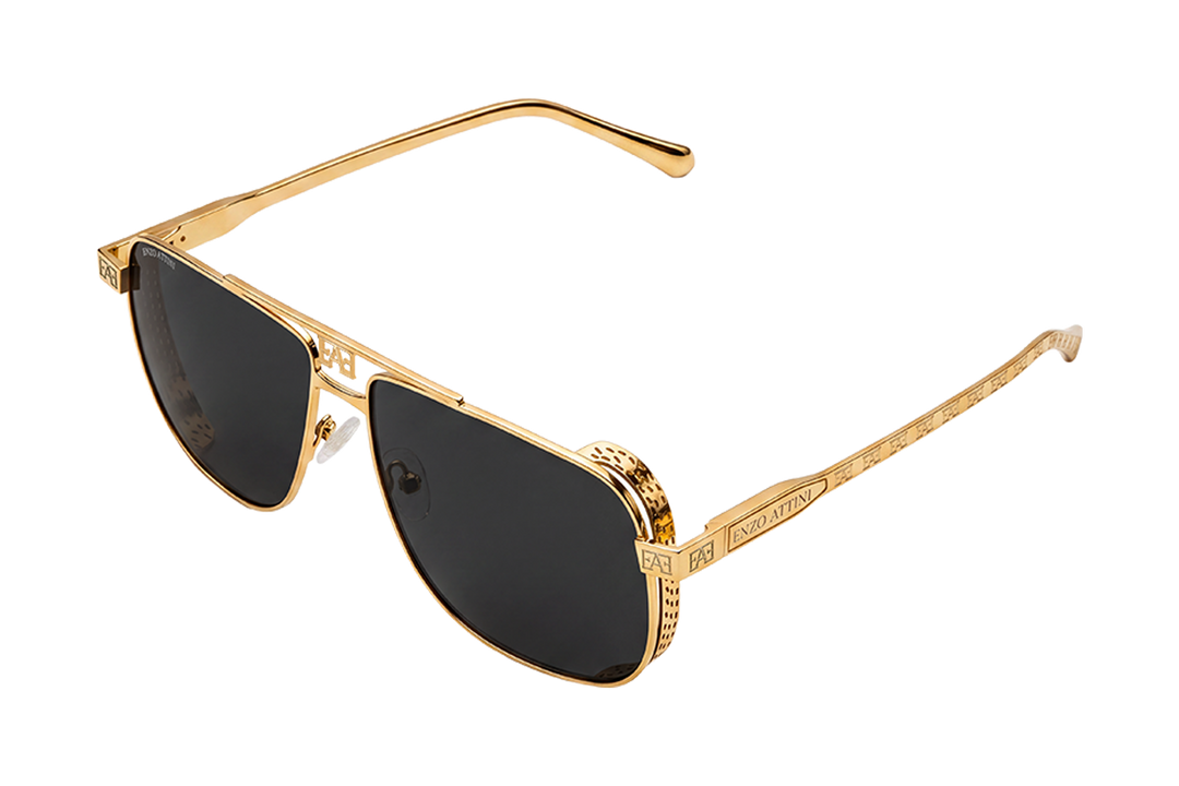 Syze dielli për meshkuj modeli Arc de Triomphe lll nga Enzo Attini me skelet gold dhe lente mbrojtëse