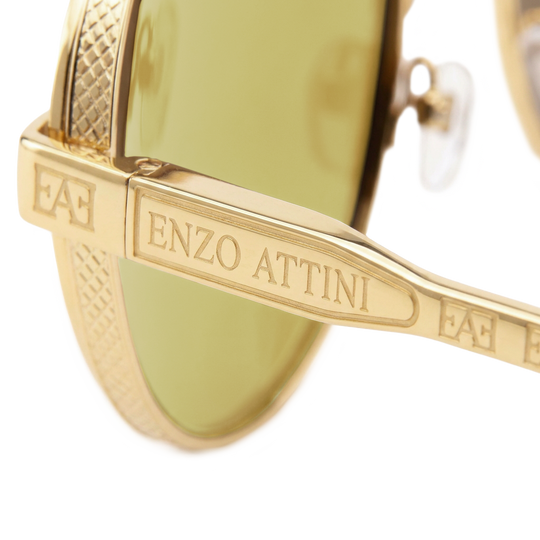 Syze dielli për femra modeli Mount Everest ll nga Enzo Attini me skelet gold dhe lente mbrojtëse, larje ari
