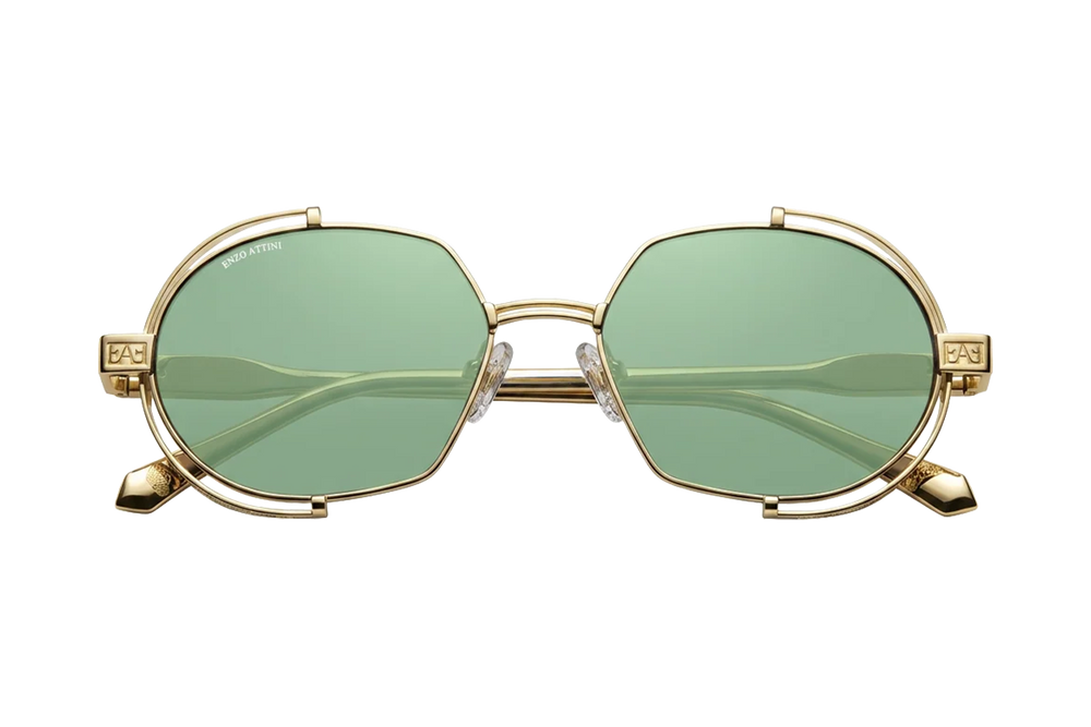 Syze Enzo Attini - Mount Everest ll / Gold Color + Green Lens. Për femra
