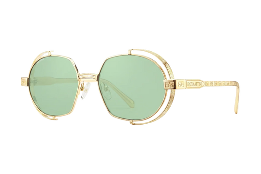 Syze Enzo Attini - Mount Everest ll / Gold Color + Green Lens. Për femra