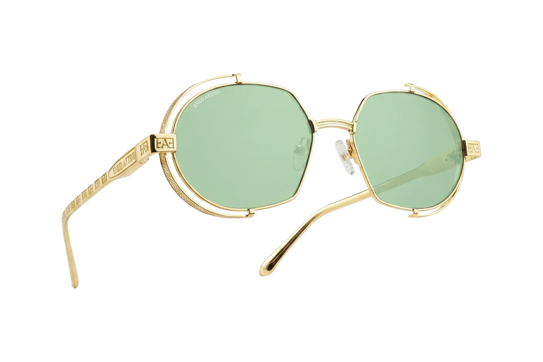 Syze Enzo Attini - Mount Everest ll / Gold Color + Green Lens - Për meshkuj