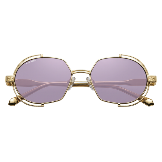 Syze dielli për femra modeli Mount Everest ll purple nga Enzo Attini me skelet gold dhe lente mbrojtëse, lentet UVA dhe UVB, detaje