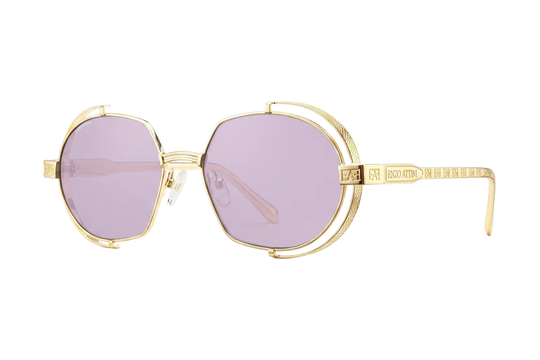 Syze Enzo Attini - Mount Everest ll / Gold Color + Purple Lens - Për meshkuj
