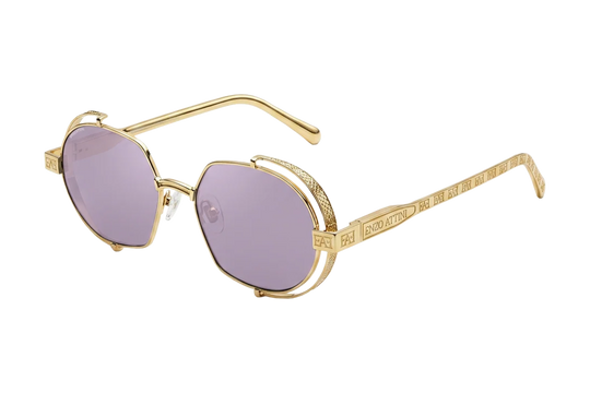 Syze Enzo Attini - Mount Everest ll / Gold Color + Purple Lens - Për meshkuj