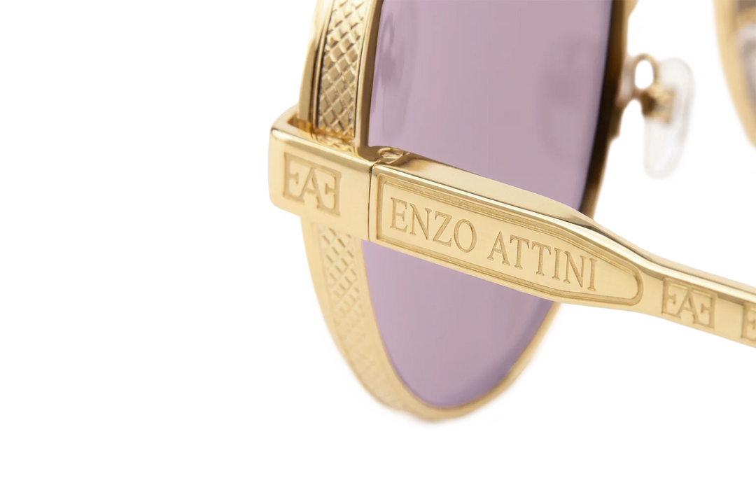 Syze Enzo Attini - Mount Everest ll / Gold Color + Purple Lens. Për femra