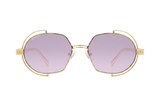 Syze Enzo Attini - Mount Everest ll / Gold Color + Purple Lens. Për femra