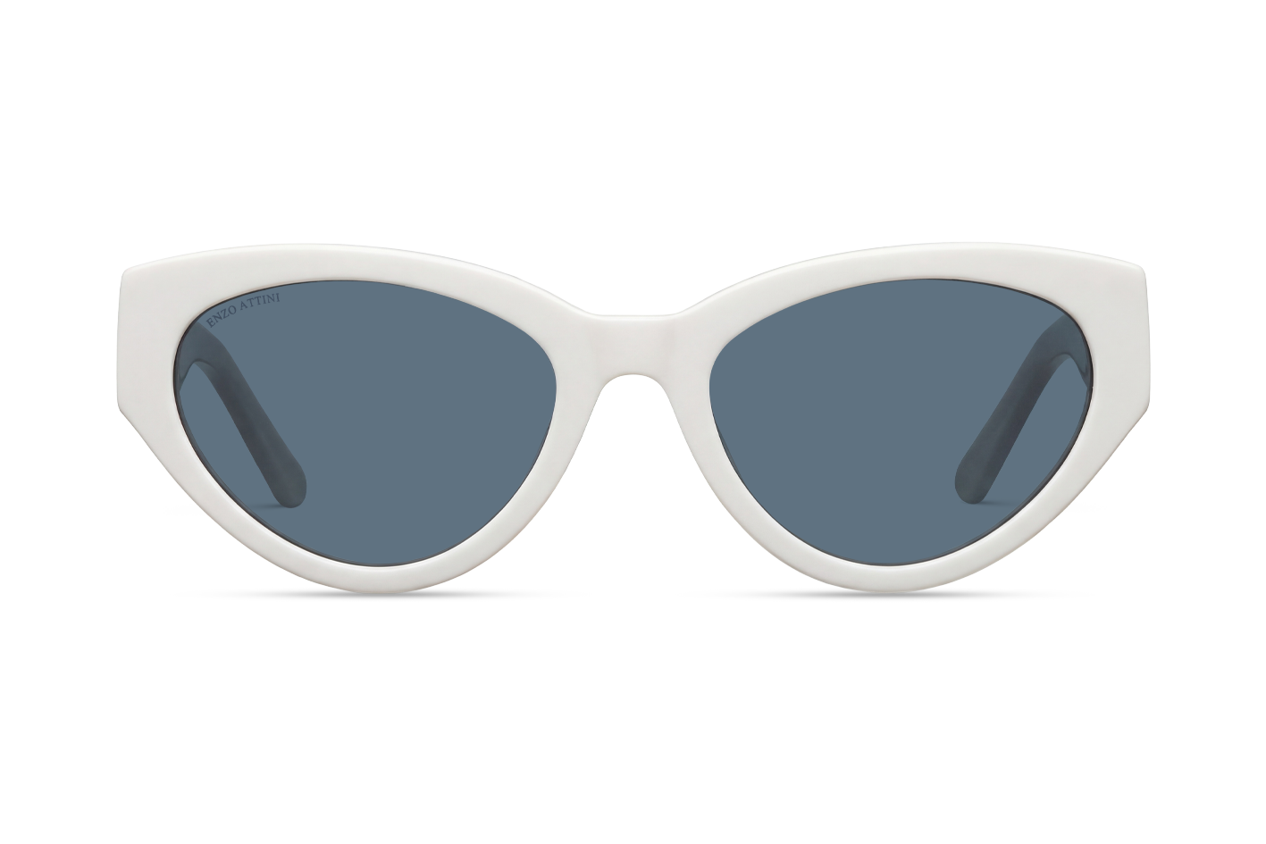 Syze dielli për femra modeli Big Ben nga Enzo Attini me skelet të bardhë dhe lente mbrojtëse, lentet UVA dhe UVB