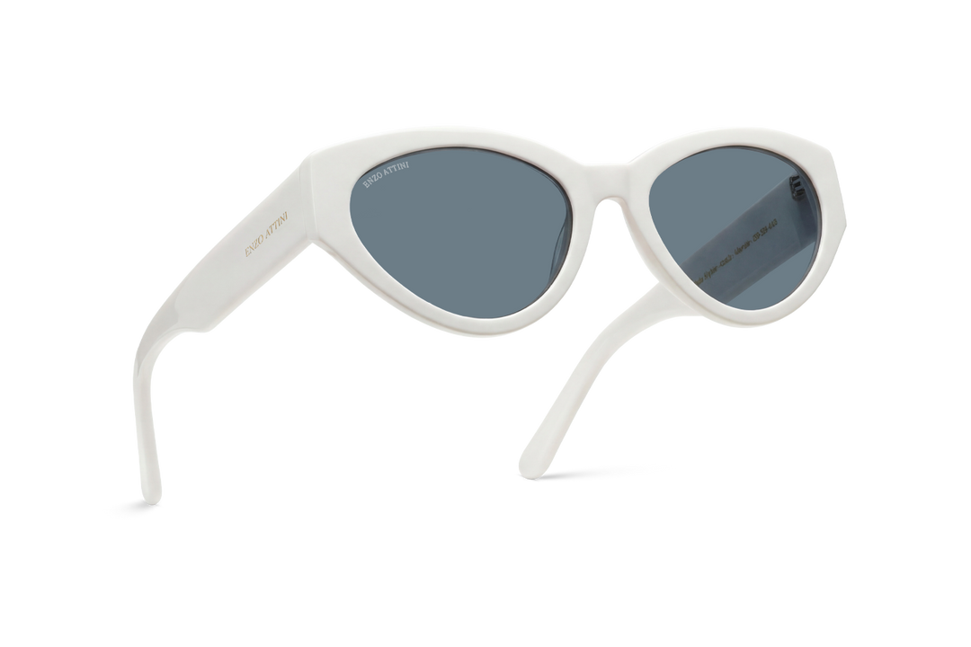 Syze dielli për femra modeli Big Ben nga Enzo Attini me skelet të bardhë dhe lente mbrojtëse, lente