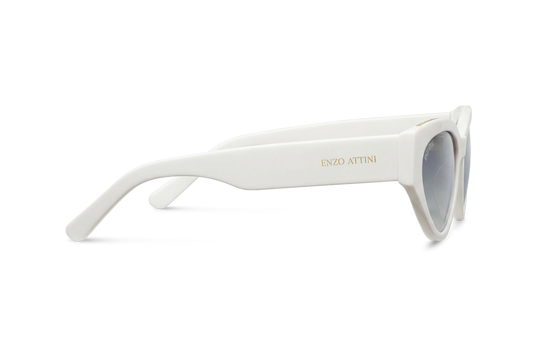 Syze dielli për femra modeli Big Ben nga Enzo Attini me skelet të bardhë dhe lente mbrojtëse, skeleti