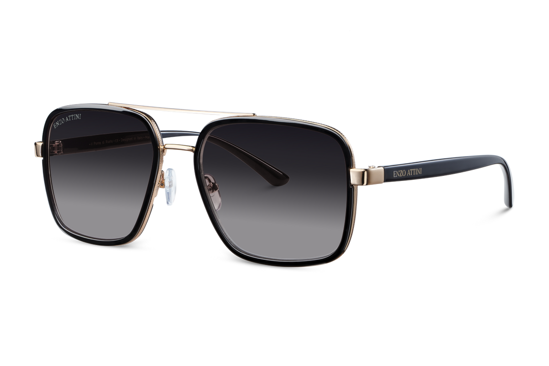 Syze dielli për femra modeli Il Ponte di Rialto nga Enzo Attini me skelet të zi dhe lente mbrojtëse, detaje