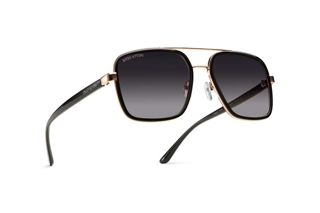 Syze dielli për femra modeli Il Ponte di Rialto nga Enzo Attini me skelet të zi dhe lente mbrojtëse, logo