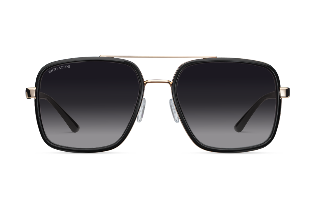 Syze dielli për femra modeli Il Ponte di Rialto nga Enzo Attini me skelet të zi dhe lente mbrojtëse