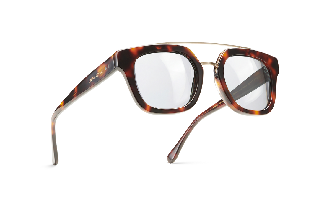 Syze optike për femra modeli Colosseo di Roma nga Enzo Attini me skelet brown, lentet me mbrojtje UV 400, skelet