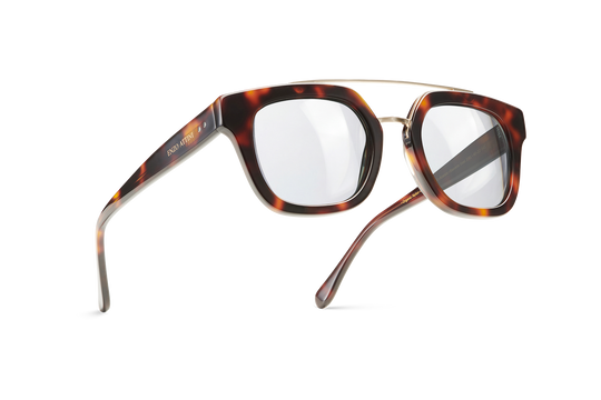 Syze optike për femra modeli Colosseo di Roma nga Enzo Attini me skelet brown, lentet me mbrojtje UV 400, skelet