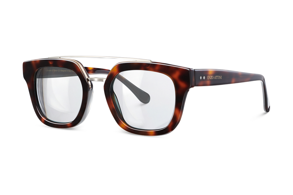 Syze optike për femra modeli Colosseo di Roma nga Enzo Attini me skelet brown, lentet me mbrojtje UV 400, anesore