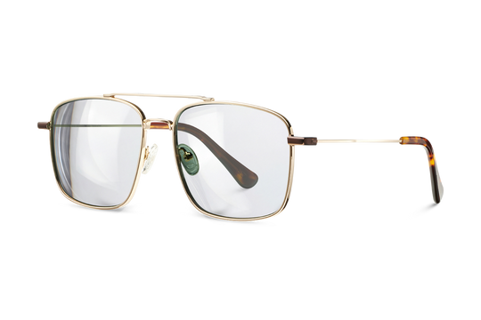 Syze optike për meshkuj modeli Taj Mahal nga Enzo Attini me skelet  gold, lentet me mbrojtje UV 400 