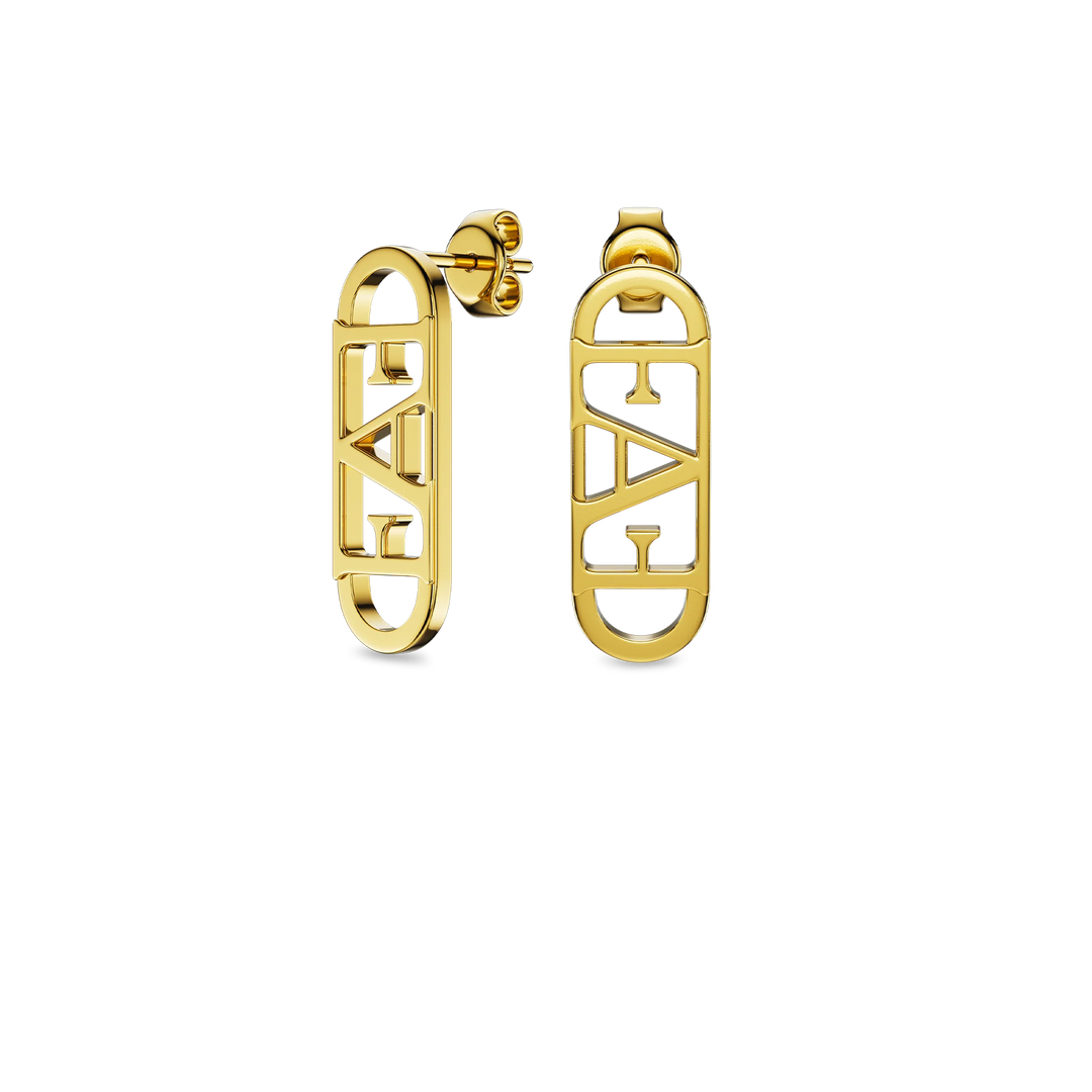 Vathë Statement Enzo Attini me logon ikonike - Shkëlqim premium dhe dizajn minimalist, pamja anash, larja me ar të vërtetë 18K