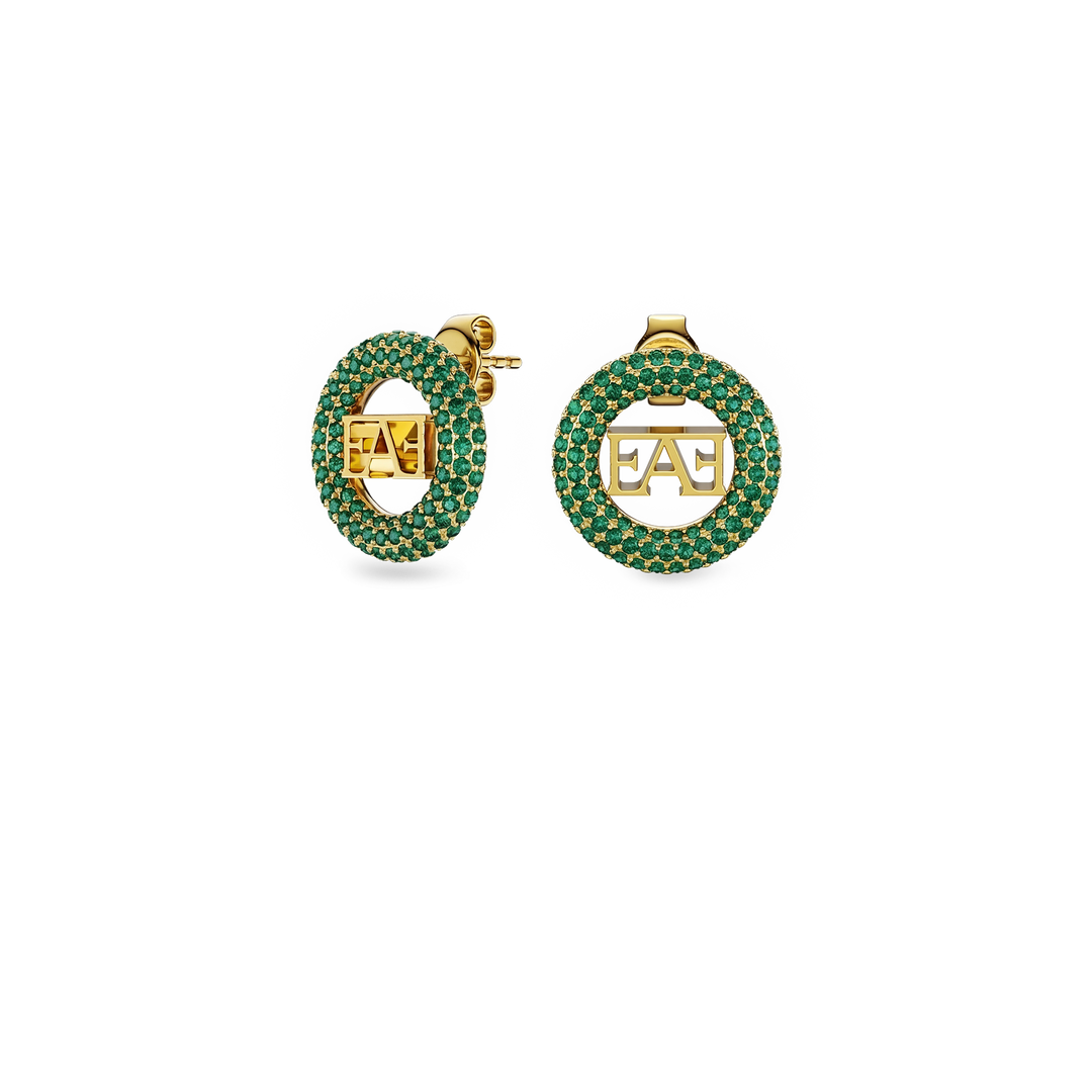 Vathë Halo - Enzo Attini - Gurë Zirkoni jeshil - Pamja anash