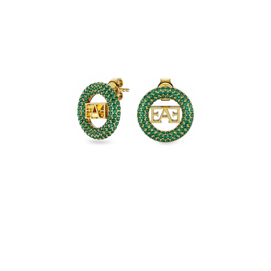 Vathë Halo - Enzo Attini - Gurë Zirkoni jeshil - Pamja anash