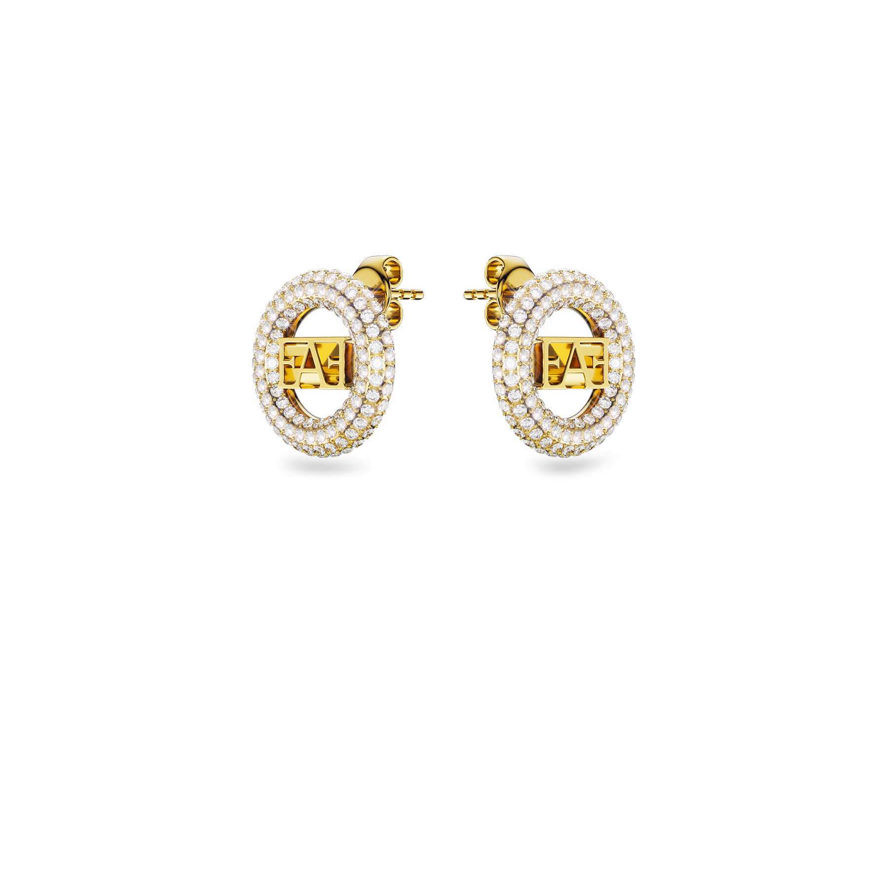 Vathë Halo - Enzo Attini - Gurë Zirkoni të bardhë - Pamja përballë