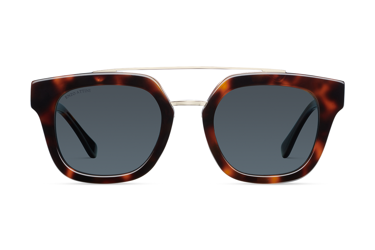 Colosseo di Roma / Tortoise Red + Dark Black Lens. - Enzo Attini