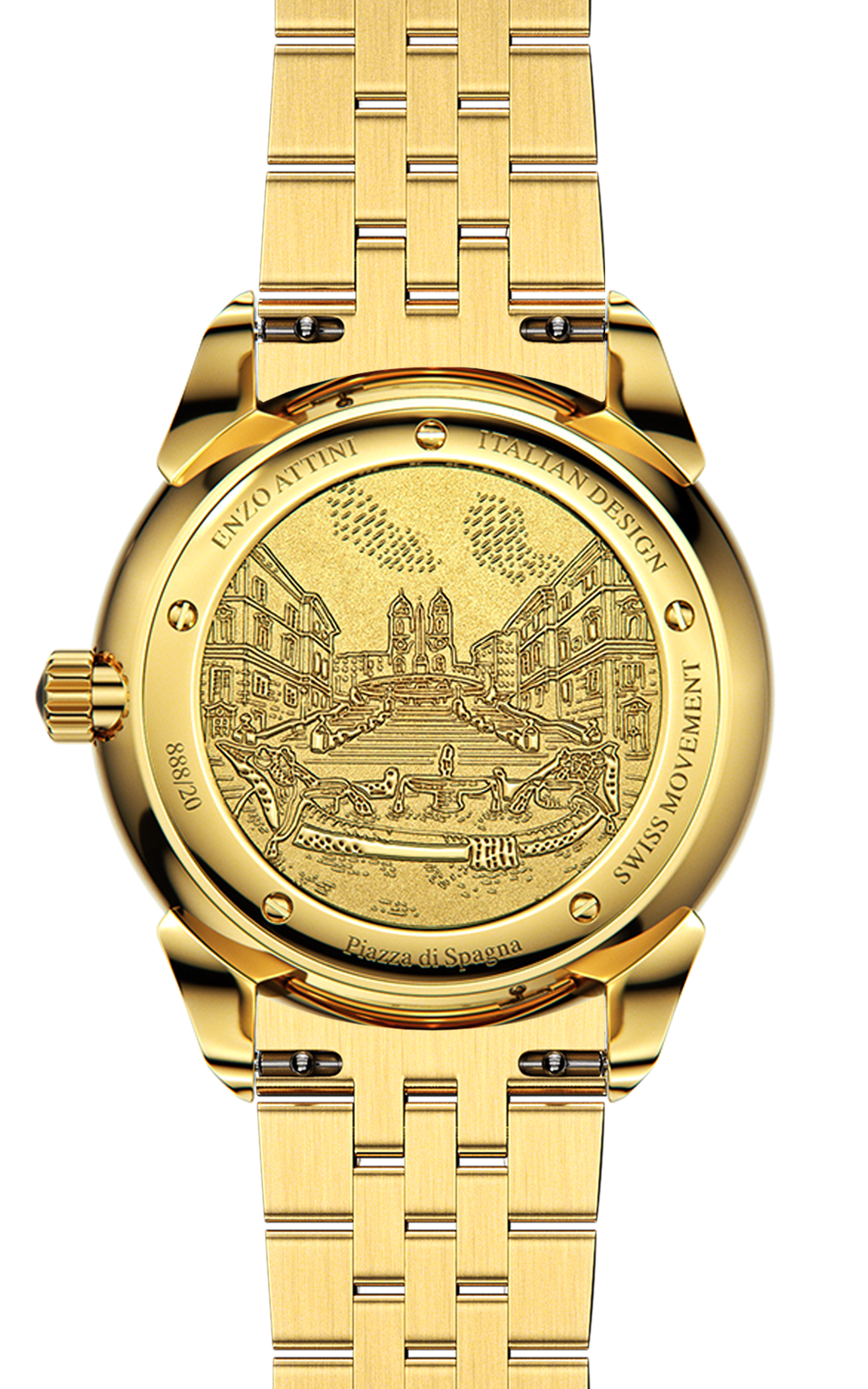Piazza di Spagna, Roma - President Bracelet / Swiss Movement.