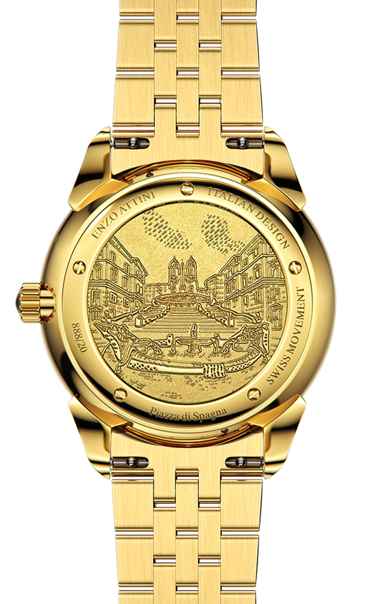 Piazza di Spagna, Roma - President Bracelet / Swiss Movement.