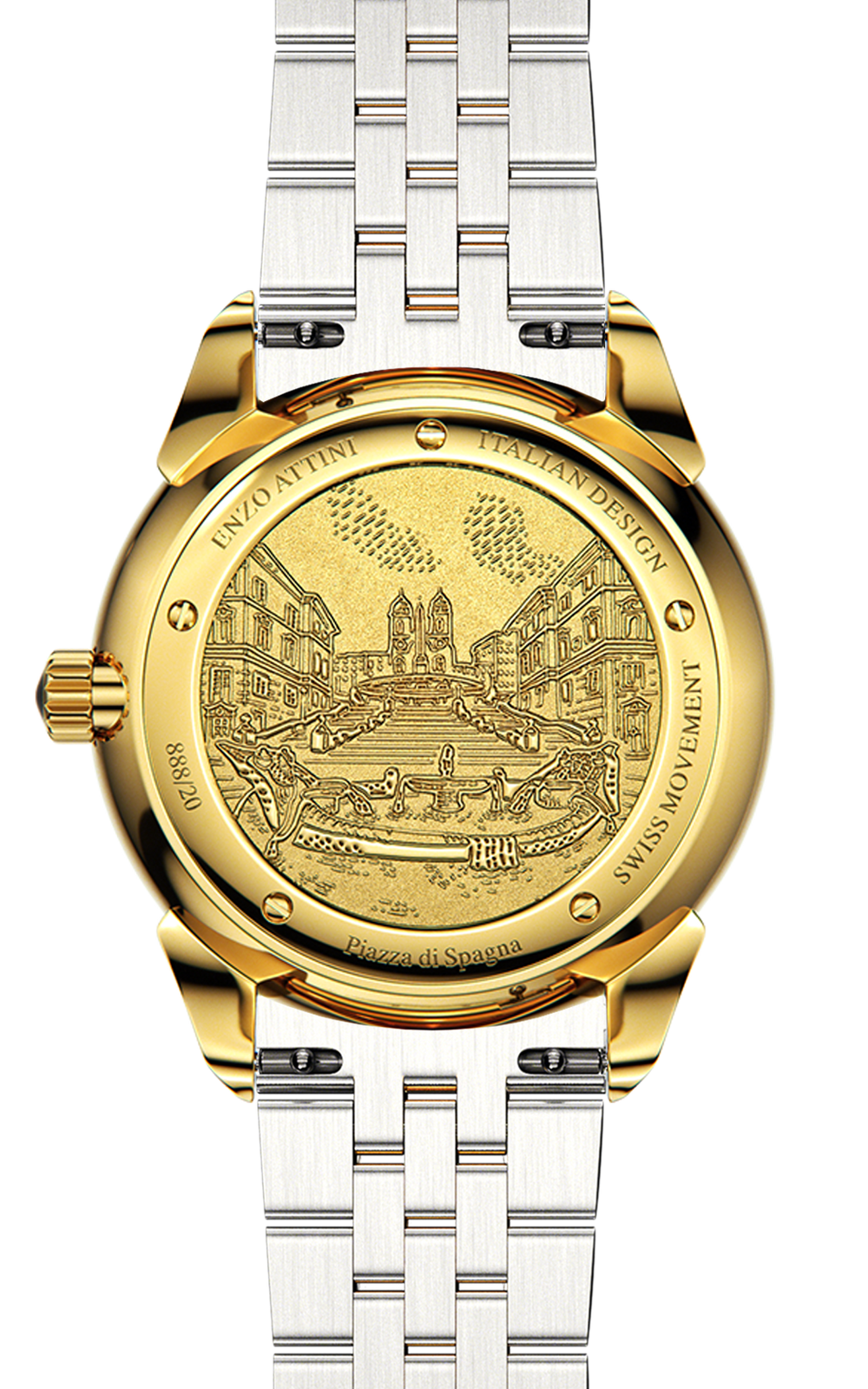 Piazza di Spagna, Roma - President Bracelet / Swiss Movement.