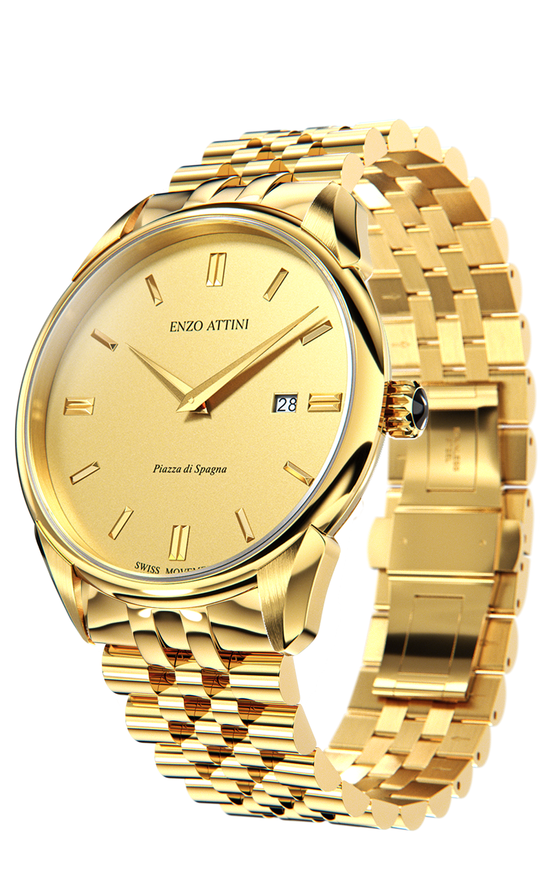 Piazza di Spagna, Roma - President Bracelet / Swiss Movement.