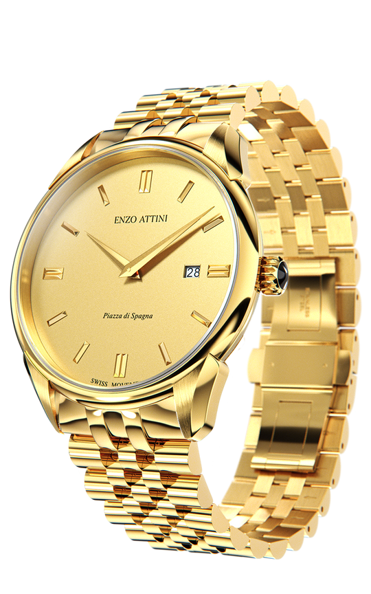 Piazza di Spagna, Roma - President Bracelet / Swiss Movement.
