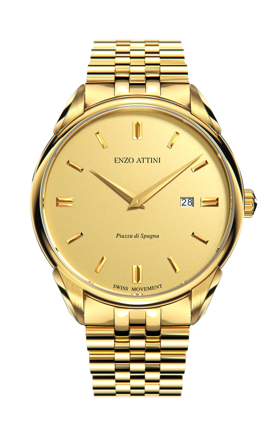 Piazza di Spagna, Roma - President Bracelet / Swiss Movement.