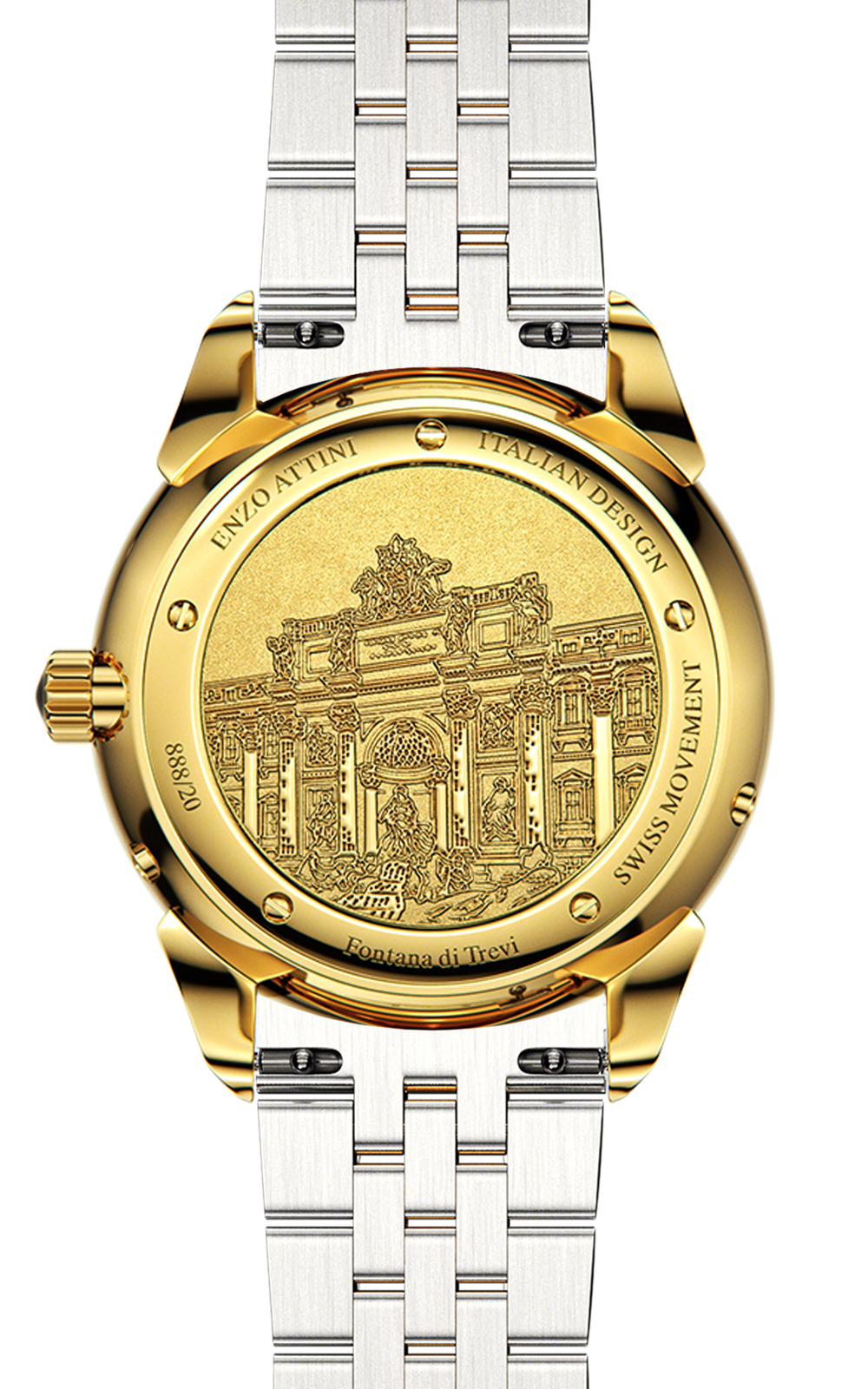 Fontana di Trevi, Roma - President Bracelet / Swiss Movement