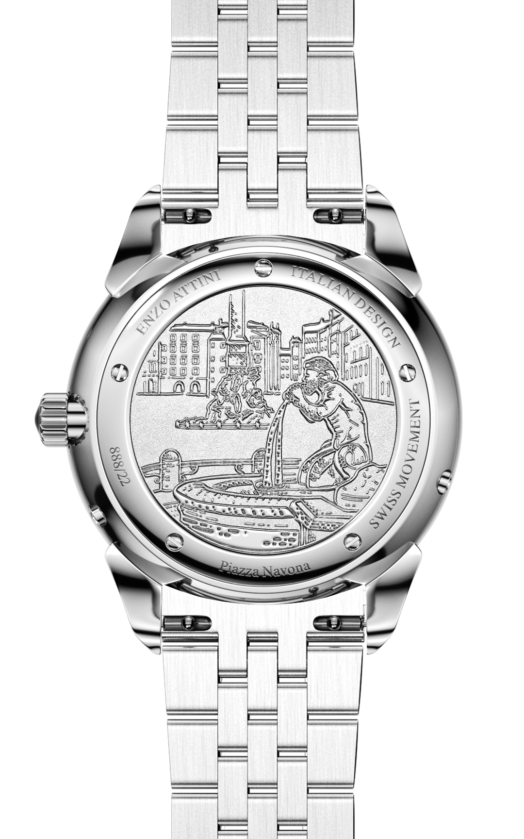 New Piazza Navona, Roma - President Bracelet / Swiss Movement.